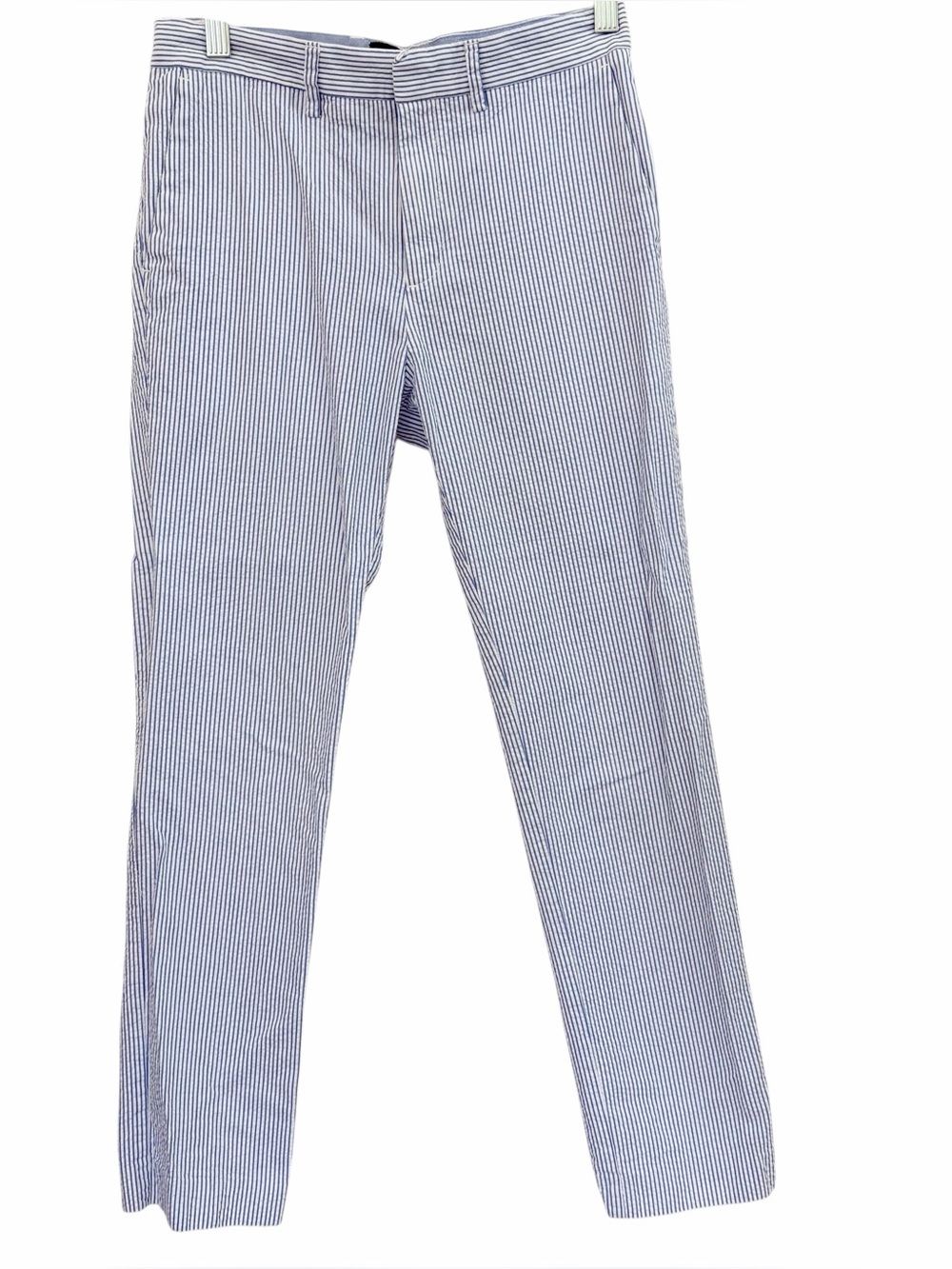 Crewcuts Seersucker Blue and White Striped Boys Pants 12